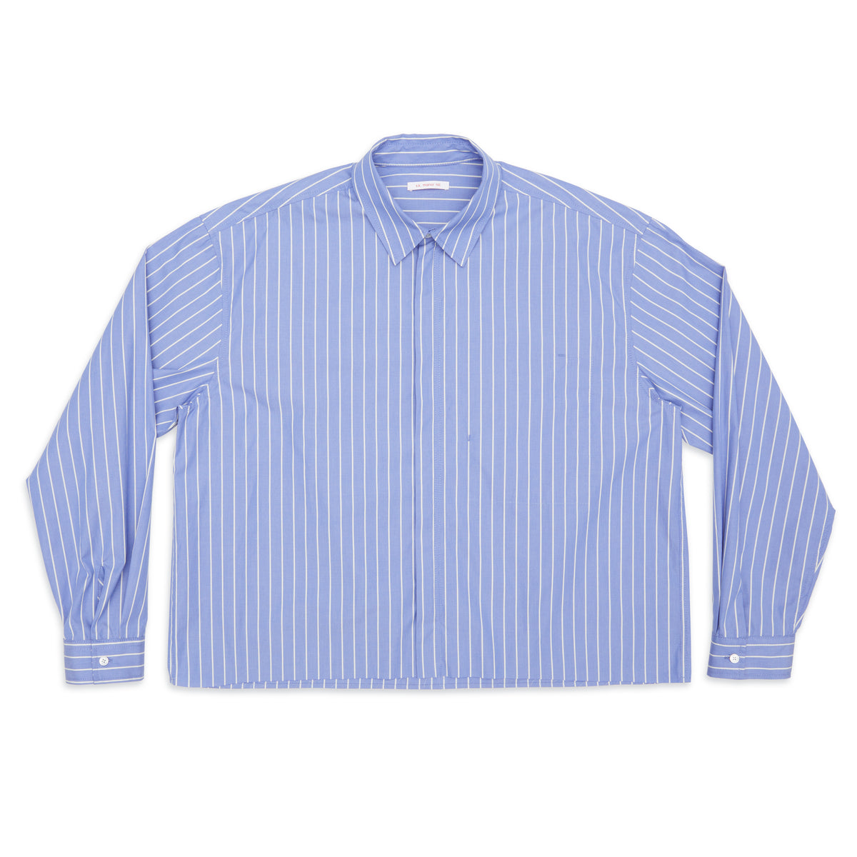 Blue White Stripes Cotton Shirt