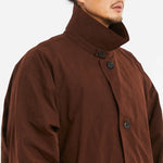 Mountain Trench Coat - Brown Waxed Cotton/Nylon WR