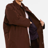 Mountain Trench Coat - Brown Waxed Cotton/Nylon WR
