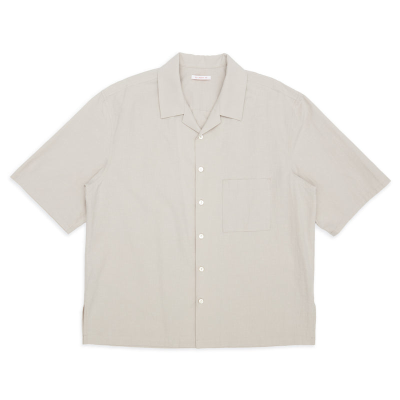 Aloha Shirt - Light Grey Cotton / Hemp