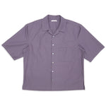 Aloha Shirt - Aubergine Cotton