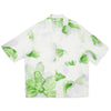 Aloha Shirt - Translucent Green & Purple Floral Viscose