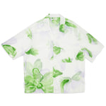 Aloha Shirt - Translucent Green & Purple Floral Viscose