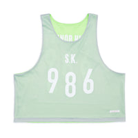 Reversible Ball Jersey - Grey & Neon Green Mesh