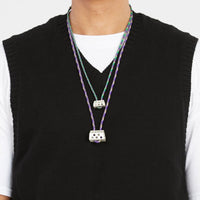 Large Hex Sterling Silver Necklace