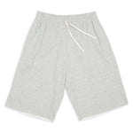 Earl Sweatshort - Heather Grey Double Face Cotton Jersey