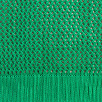 Open Knit Sweater - Kelly Green Cotton