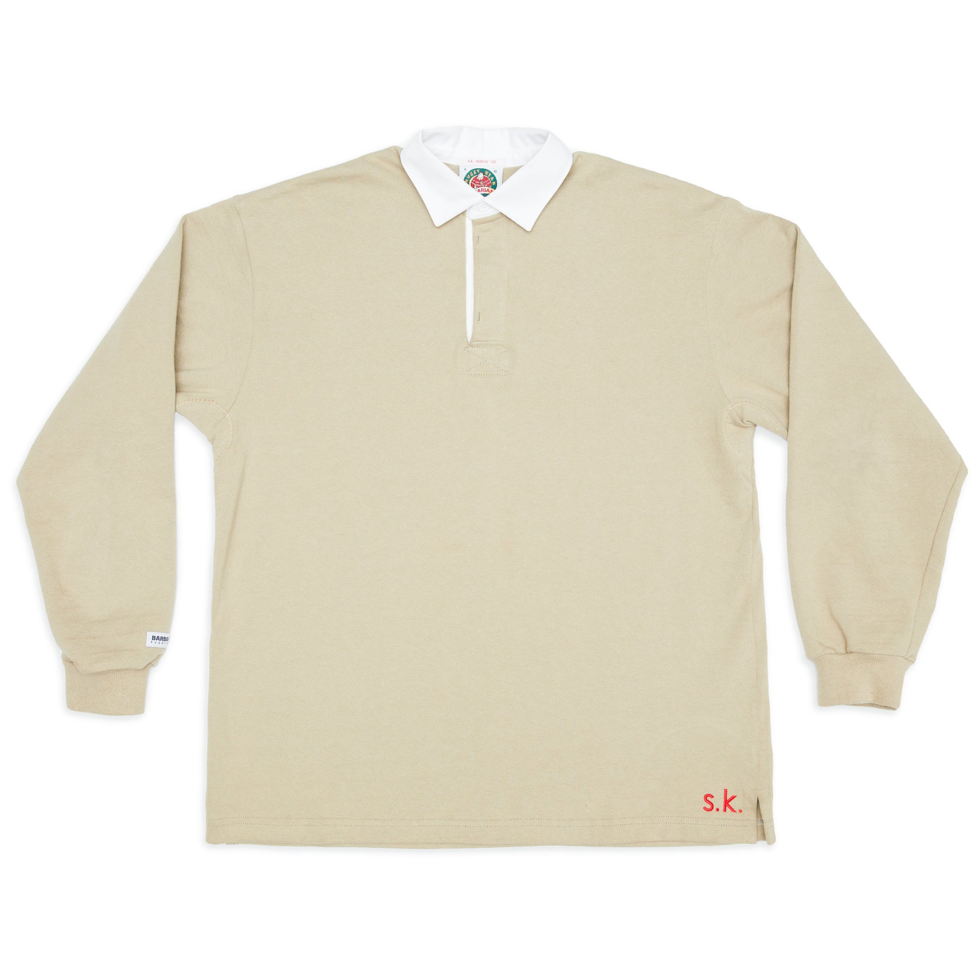 Rugby Shirt – Taupe Cotton – s.k. manor hill
