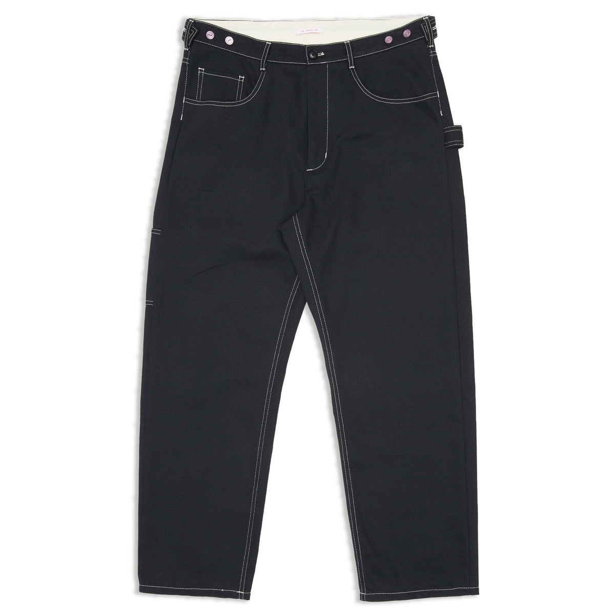Mason Pant - Black Brushed Cotton Twill