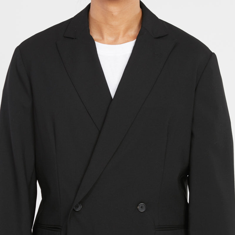 Darwin Blazer - Black Tropical Wool