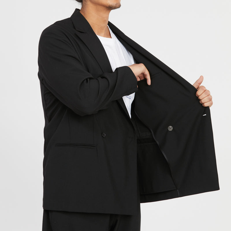 Darwin Blazer - Black Tropical Wool