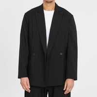 Darwin Blazer - Black Tropical Wool