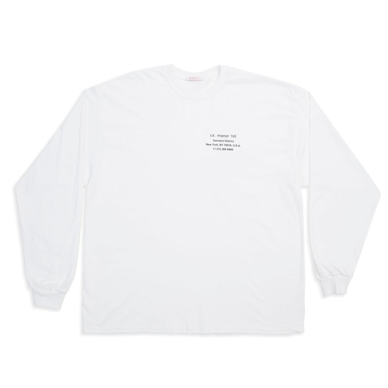 Biz LS T-Shirt - White Cotton