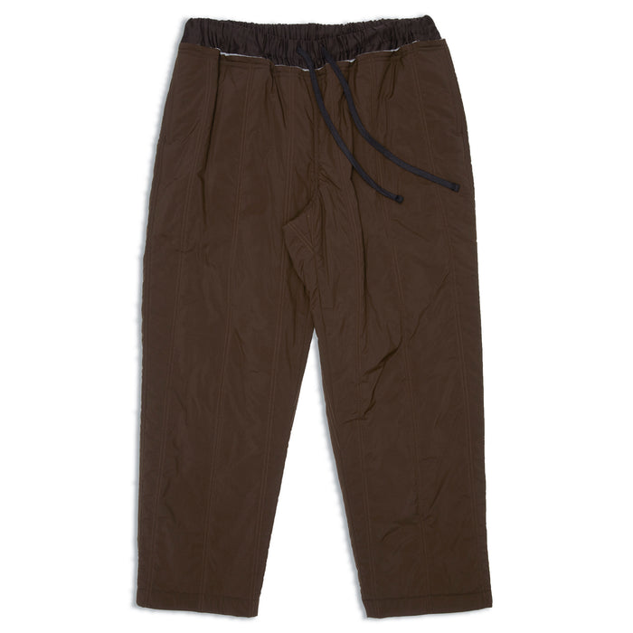 Nest Pant - Brown Quilted Recycled Nylon WR