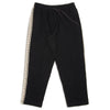 Saunter Pant - Black Cotton Fleece w/ Natural Trim