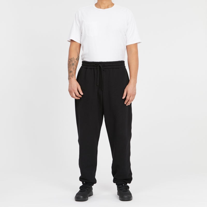 Alston Sweatpant - Black Cotton Fleece
