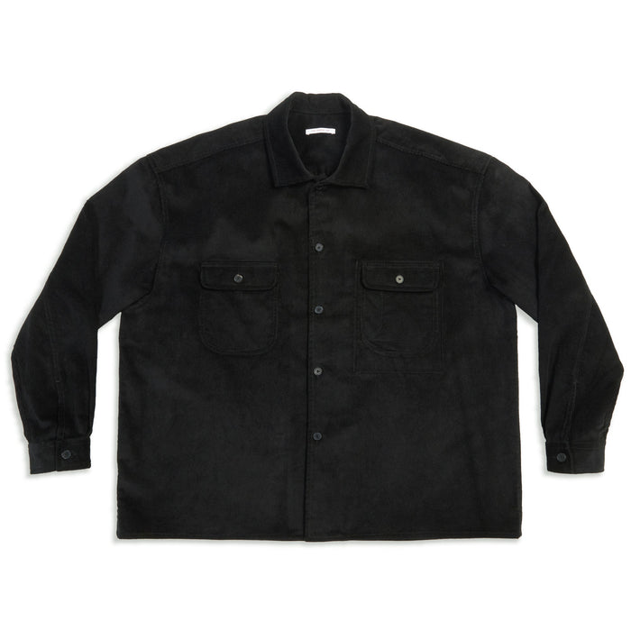 Park Shirt/Jacket - Black Cotton Corduroy