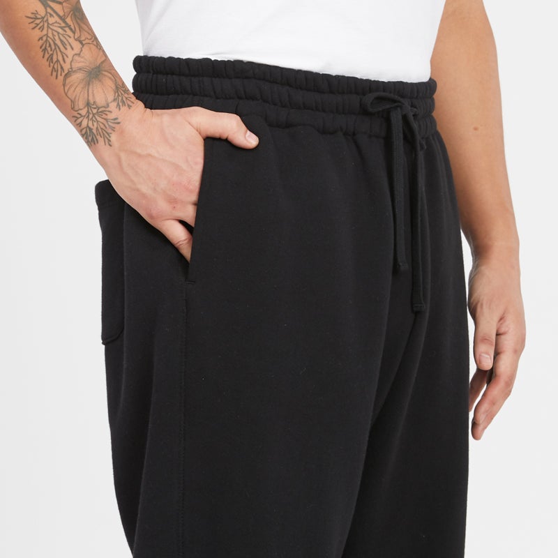 Alston Sweatpant - Black Cotton Fleece