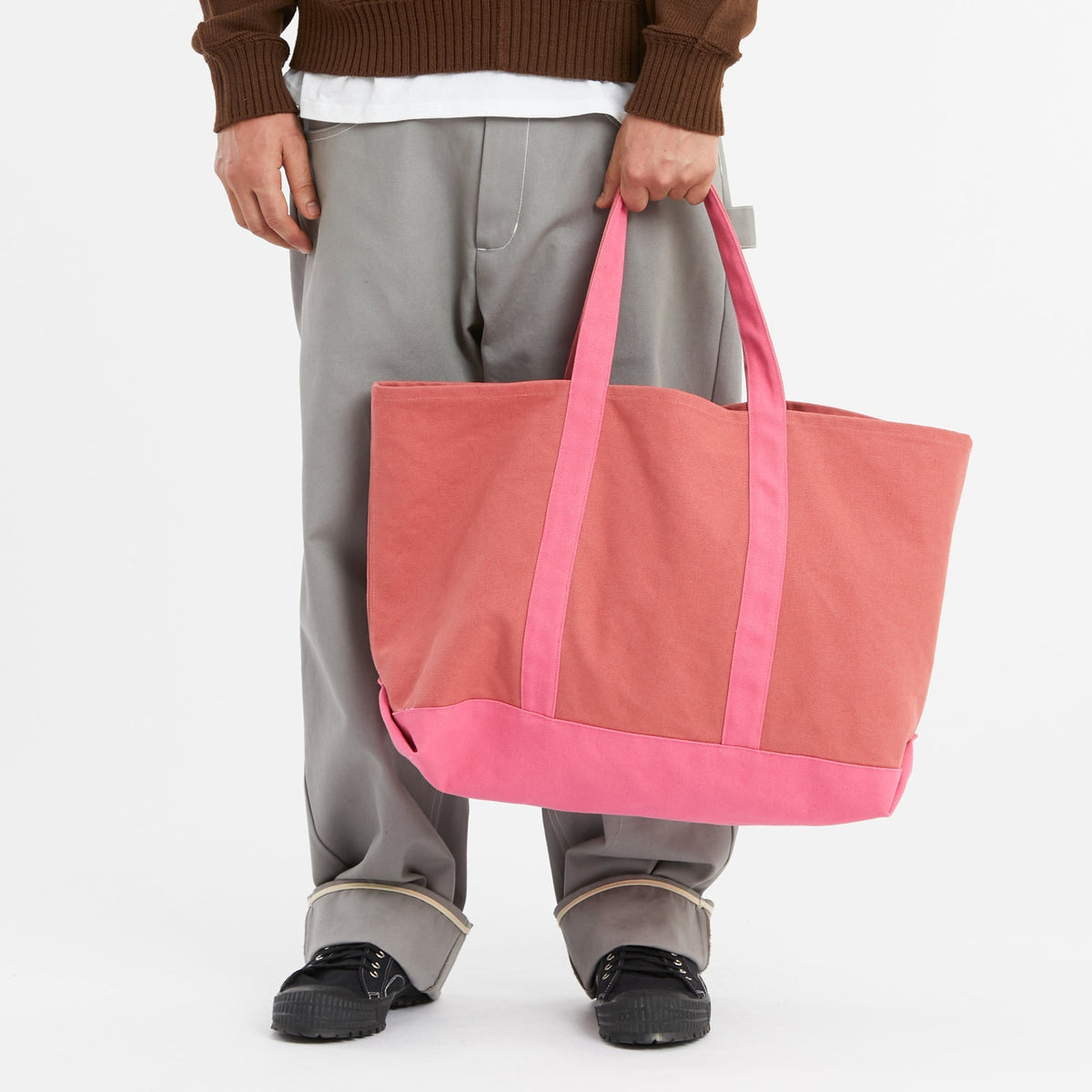 Tote Bag - Pink 19.25 oz Duck Canvas Cotton WR