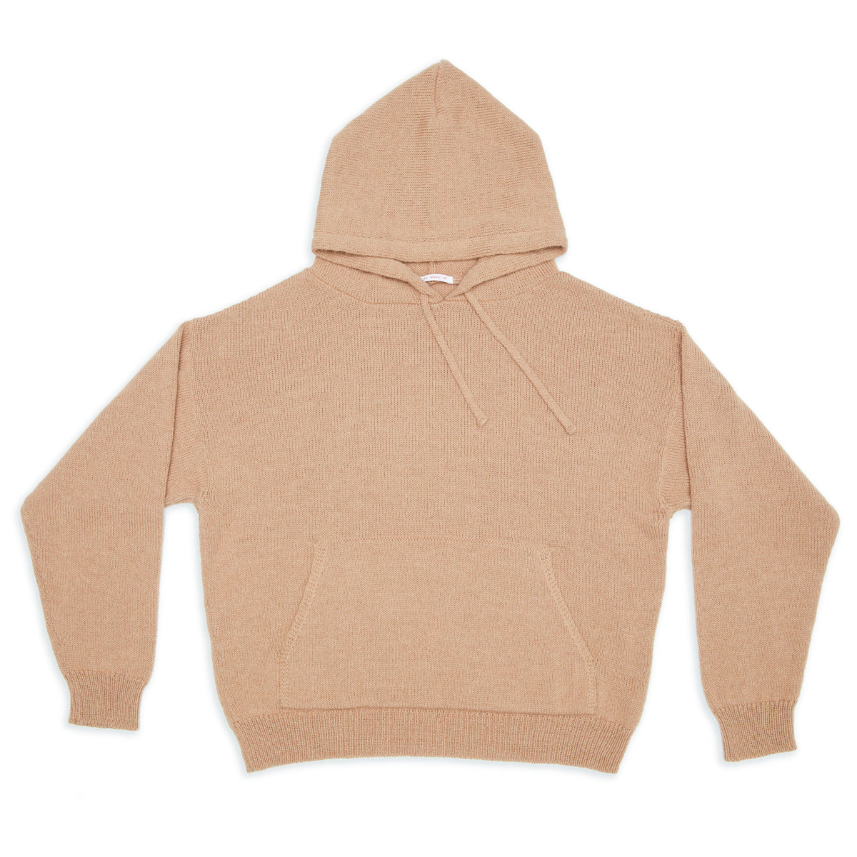 Knit Hoodie - Camel Alpaca/Wool