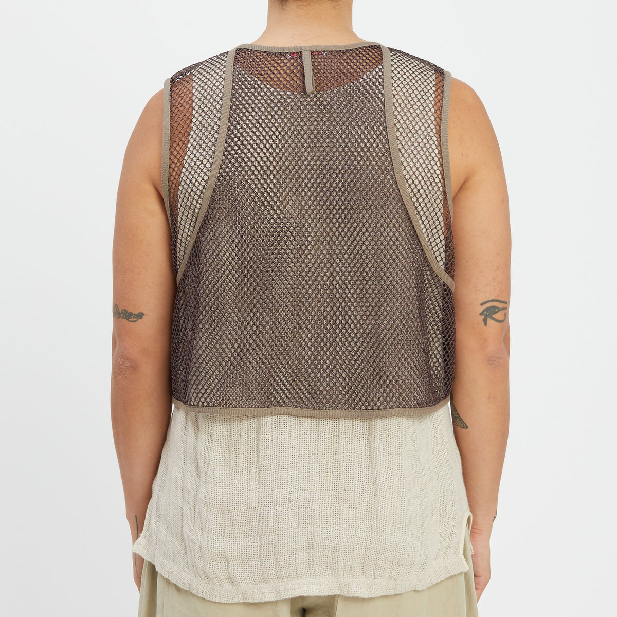 Trapper Vest - Brown Mesh