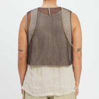 Trapper Vest - Brown Mesh