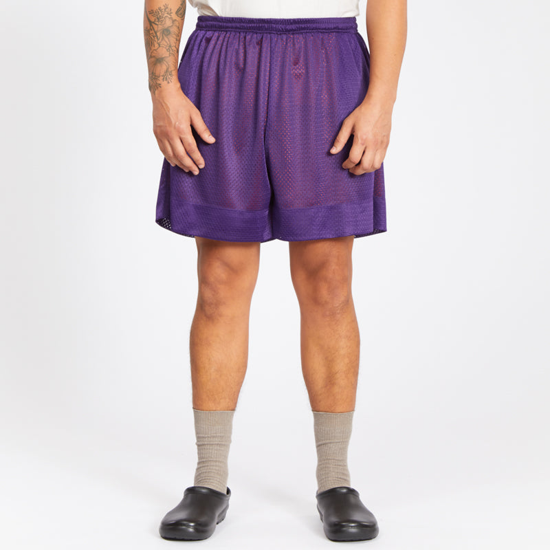 Reversible Ball Short - Orange & Purple Mesh