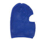 Open Knit Ski Mask - Royal Blue Cotton