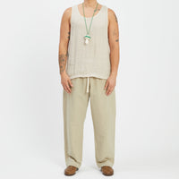 Small Mushroom Keychain/Necklace – Green Cotton