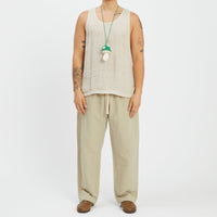 Medium Mushroom Keychain/Necklace – Green Cotton