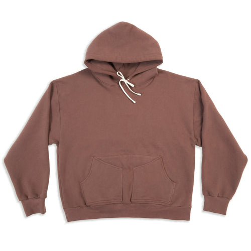 Reversible Evert Hoodie - Brown Cotton Fleece