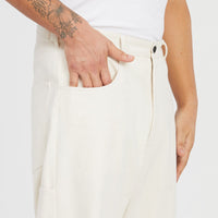 Mason Pant - Natural Brushed Cotton Twill