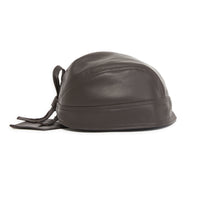 Skull Cap – Dark Brown Leather