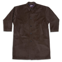 Town Trench Coat - Brown Wool/Mohair