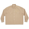 Park Shirt/Jacket - Tan Puckered Cotton