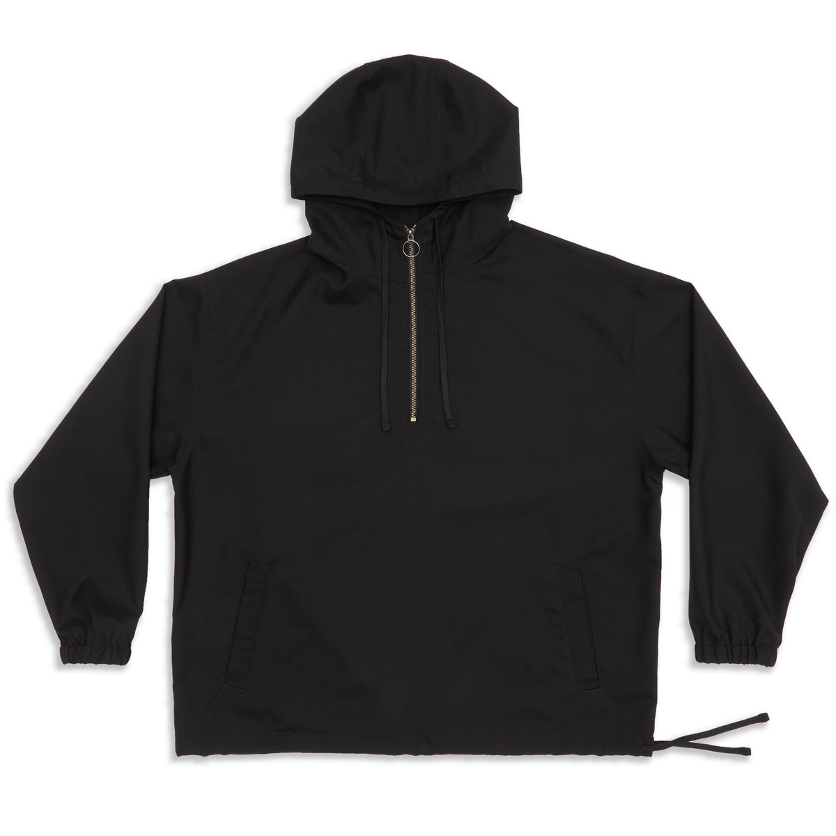 Pod Pullover Jacket - Black Tropical Wool