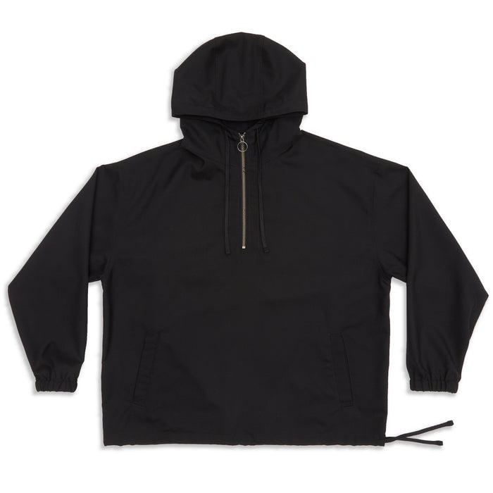 Pod Pullover Jacket - Black Tropical Wool
