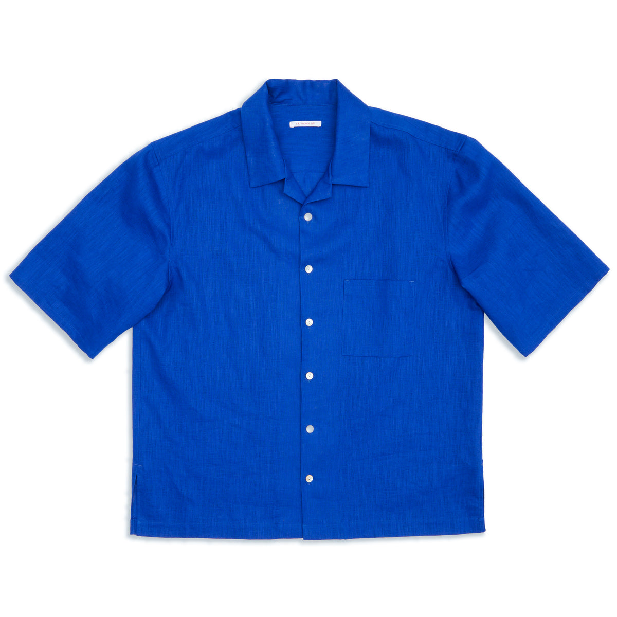 Aloha Shirt - Royal Blue Ramie