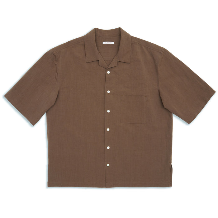 Aloha Shirt - Brown Linen / Cotton / Nylon