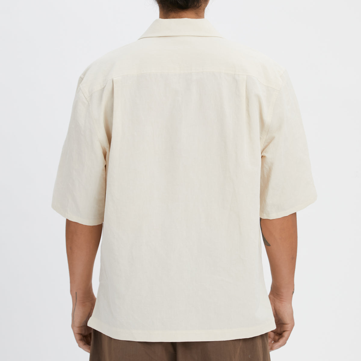 Aloha Shirt - Bone Linen / Cotton