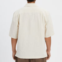 Aloha Shirt - Bone Linen / Cotton