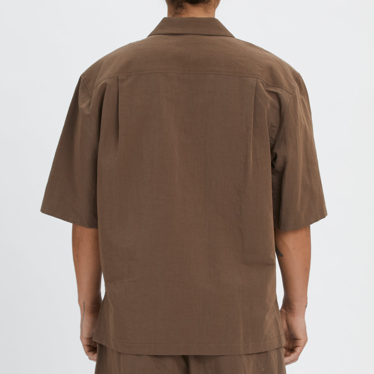 Aloha Shirt - Brown Linen / Cotton / Nylon