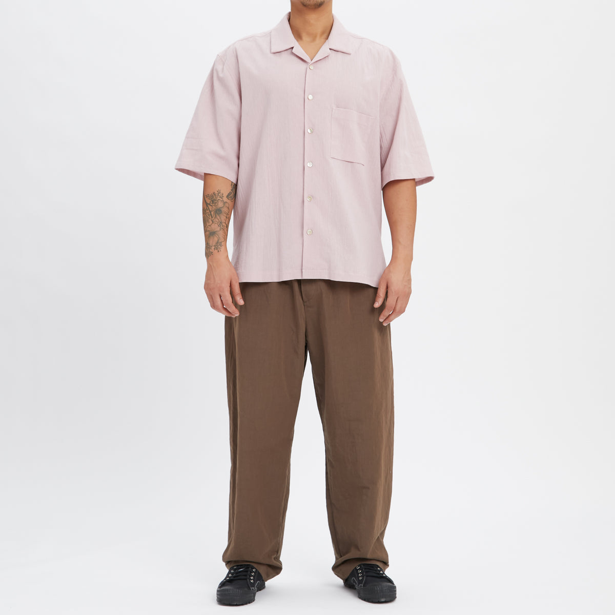 Aloha Shirt - Rose Cotton / Linen