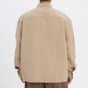 Park Shirt/Jacket - Tan Puckered Cotton