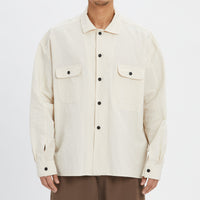 Park Shirt/Jacket - Bone Linen / Cotton