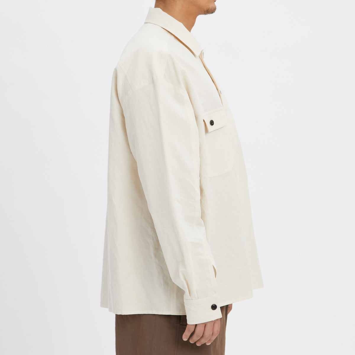 Park Shirt/Jacket - Bone Linen / Cotton
