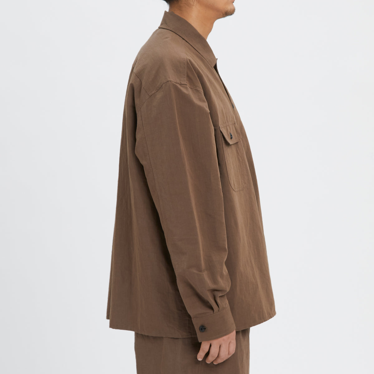 Park Shirt/Jacket - Brown Linen / Cotton / Nylon