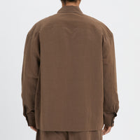 Park Shirt/Jacket - Brown Linen / Cotton / Nylon