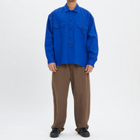 Park Shirt/Jacket - Royal Blue Ramie