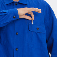 Park Shirt/Jacket - Royal Blue Ramie